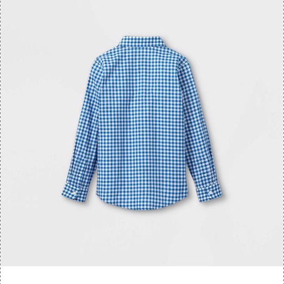 Cat & Jack Other - Boys' Woven Long Sleeve Button-Down Shirt - Cat & Jack™ Blue